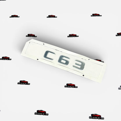Mercedes-Benz C63 E63 S63 Rear Trunk Letter Emblem | AMG Style Badge Set