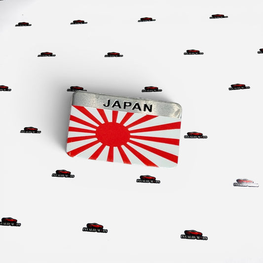 Premium Japan Metal Emblem Sticker – Universal Fit for Vehicles & Gear