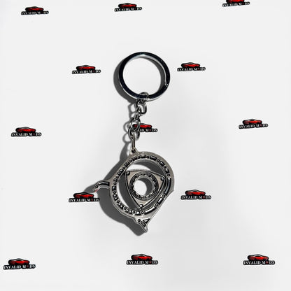 Rotary Engine Style Keychain | Premium Metal Automotive Key Ring for Car Enthusiasts