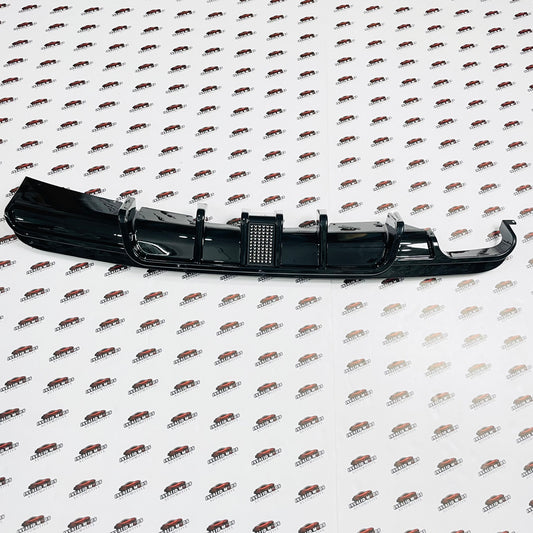 BMW E46 Rear Diffuser with F1-Style LED Light | Sporty ABS Bumper Upgrade