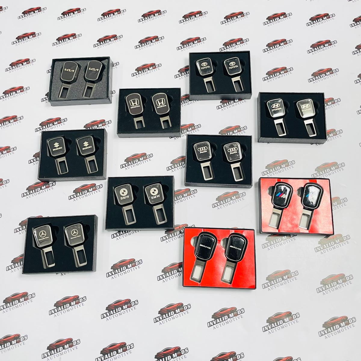 Seat Belt Buckle Clips (Pair) | Fits BMW,Mercedes,Audi,Toyota,Honda,Suzuki,Hyundai & kia