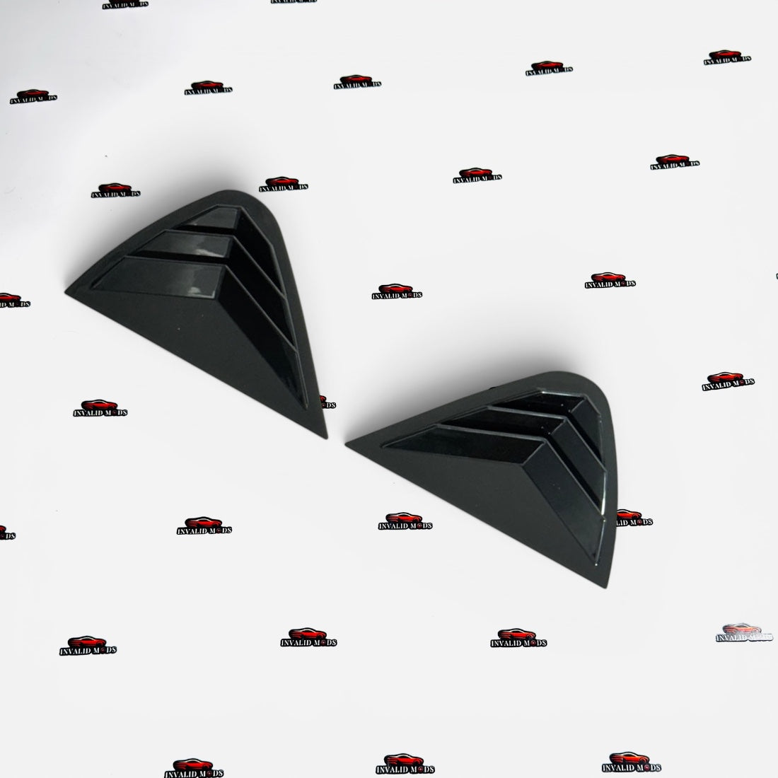 Skoda Superb 2015+ Side Window Louvers | Gloss Black Rear Quarter Window Covers