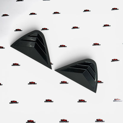 Skoda Superb 2015+ Side Window Louvers | Gloss Black Rear Quarter Window Covers