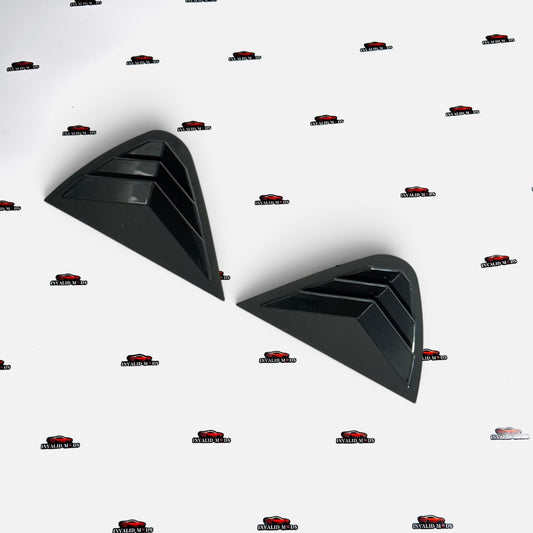 Skoda Superb 2015+ Side Window Louvers | Gloss Black Rear Quarter Window Covers