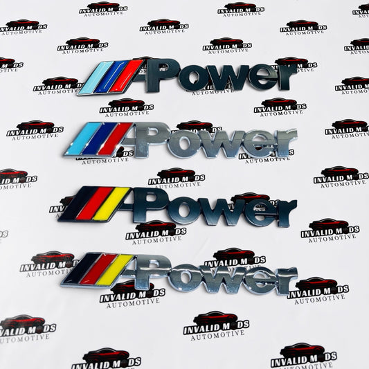 M Power Style Rear Emblem | OEM-Style Performance Badge Upgrade