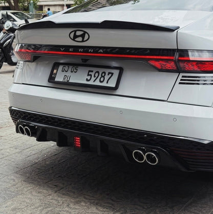 Hyundai Verna Splitter & Diffuser Combo | Sporty Body Kit for (2023 Onwards)