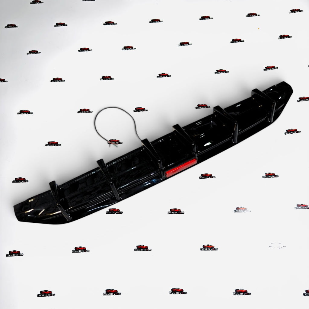 VW Virtus 6-Fin Rear Diffuser with Brake Light