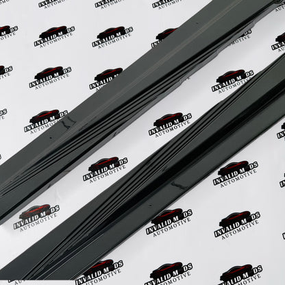 Honda City Side Skirts Glossy Black | Sporty Side Extensions Upgrade (2020+)