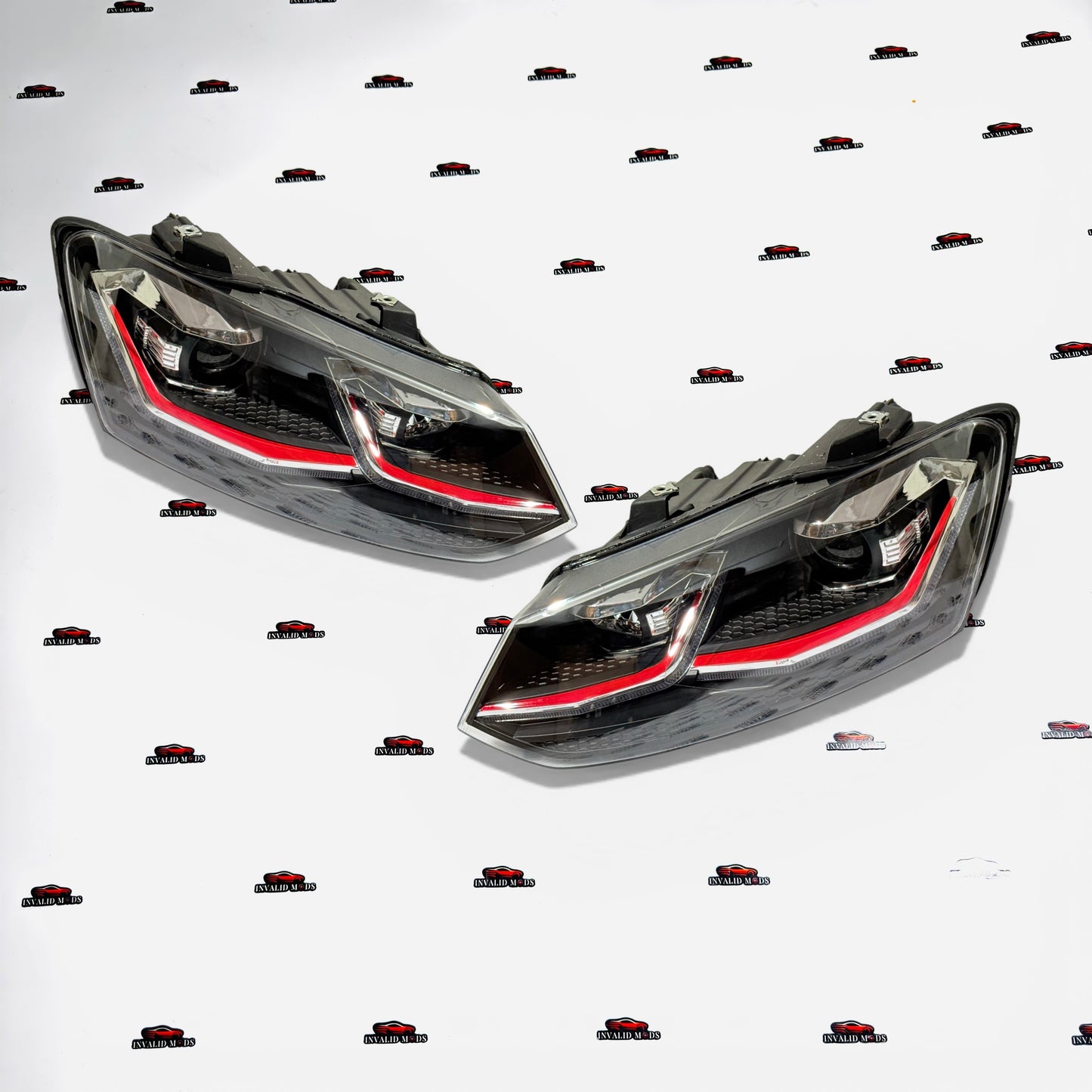 Polo & Vento Golf-Style Projector Headlights | Red Line LED Aftermarket Headlamps