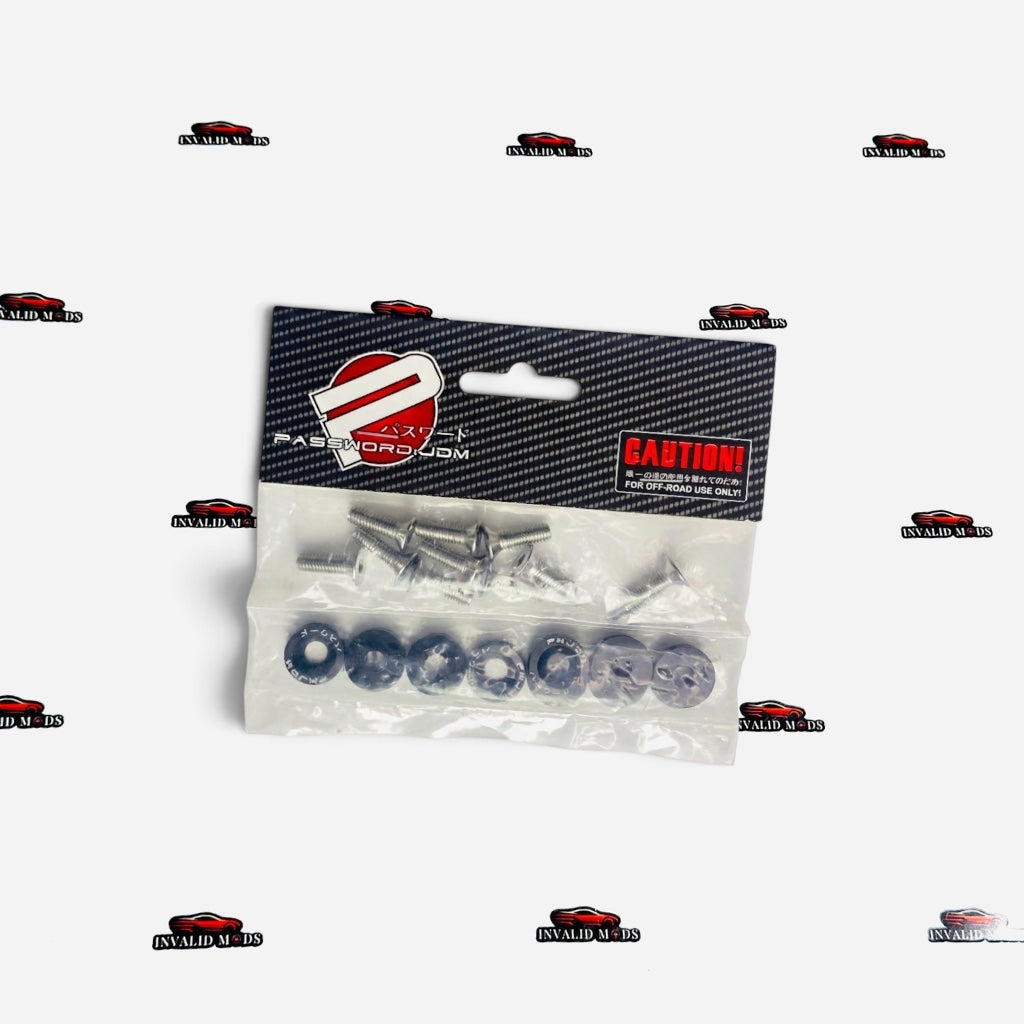 Universal JDM Aluminum Fender Washer & Bolt Set – 10-Piece Multi-Color Kit