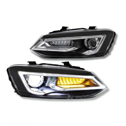 VW Polo Audi-Style Projector Headlights  – Premium LED Upgrade