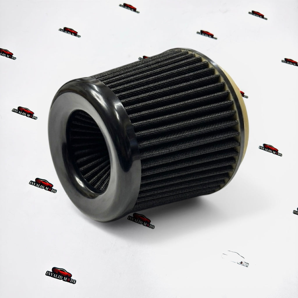 Universal High Flow Air Intake Cone Filter 3 Inch Dual Layer | Performance Engine Air Filter