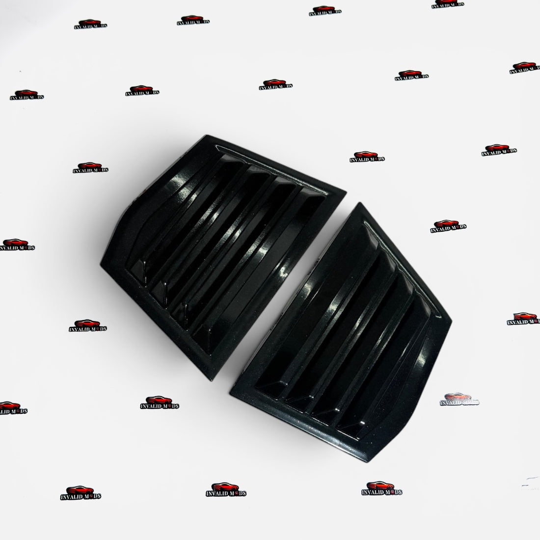 Honda City 2014-2019 Side Window Louvers | Gloss Black Rear Quarter Window Covers