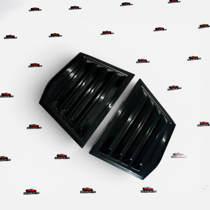 Honda City 2014-2019 Side Window Louvers | Gloss Black Rear Quarter Window Covers
