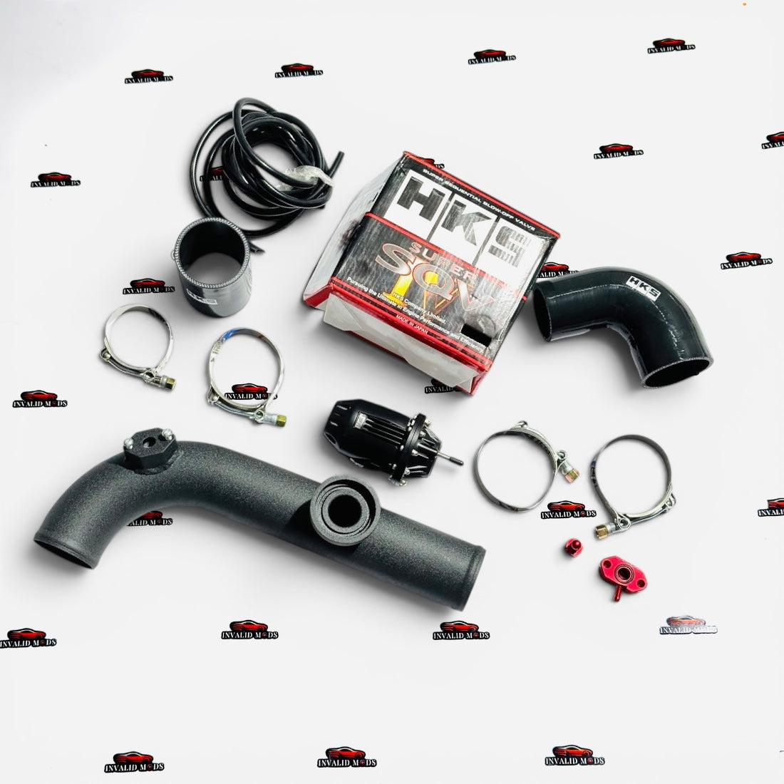 HKS Blow-Off Valve Kit for 1.8L Turbo Engines | Universal BOV Red & Black