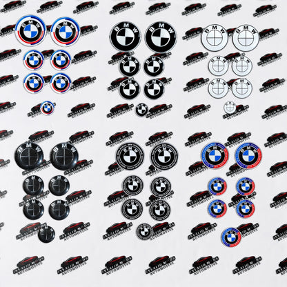 BMW 50th Anniversary Emblems | Set of 7 Replacement Logos