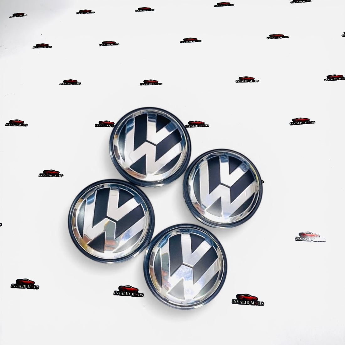 Volkswagen Polo Wheel Center Caps – Premium Set of 4 (High-Quality Replacement)