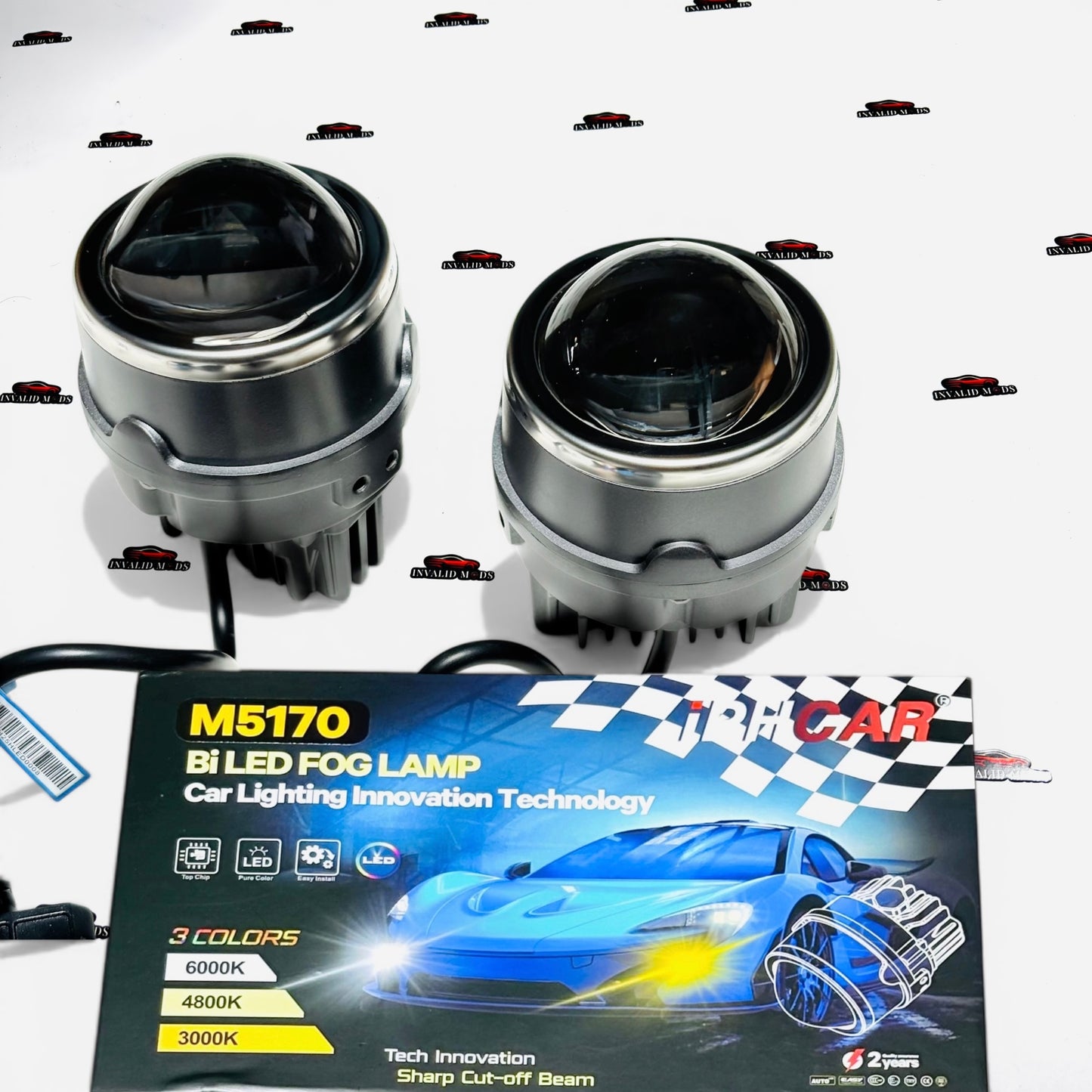 IPH M5170 Bi-LED Fog Lamps | Tri-Color 2-Inch Projector Fog Lights Upgrade