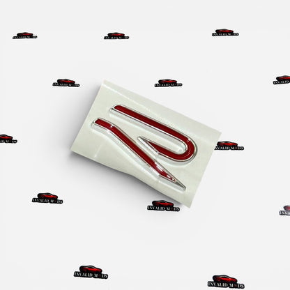 R Logo Sticker | Premium Finish Emblem with Multiple Colour Options