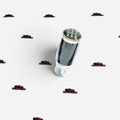 Racing Gear Knob | Carbon Fiber Finish | Sleek Aluminium Design | Blue