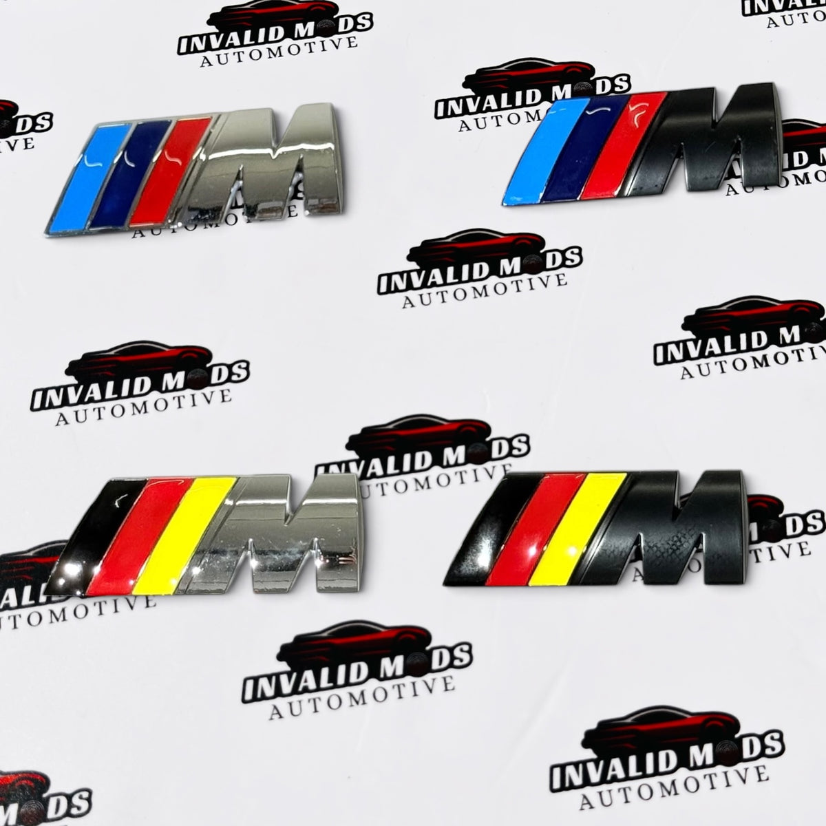 BMW M Performance Rear Emblem Badge | Standard Size Trunk Logo Replacement with Multiple Colours