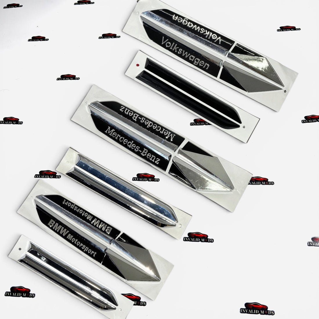 Fender Emblems Kit for VAG Cars | Premium Side Badges Set of 2