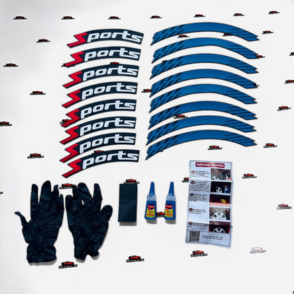 Car Tyre Stickers (Set of 8 for 4 Tyres)