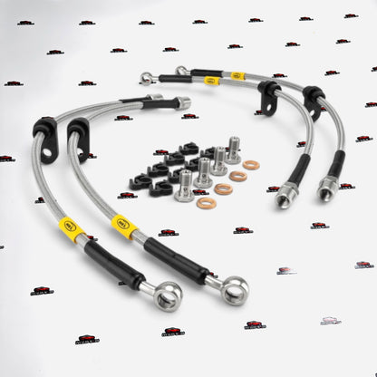 Hyundai i20 N Line Steel Braided Brake Line Kit | HEL Performance | Stock Replacement Brake Hoses