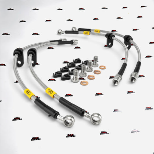 Hyundai i20 N Line Steel Braided Brake Line Kit | HEL Performance | Stock Replacement Brake Hoses