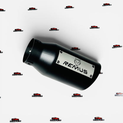 Remus Performance Exhaust Tip | Premium Matte Black Stainless Steel Universal Exhaust Tip