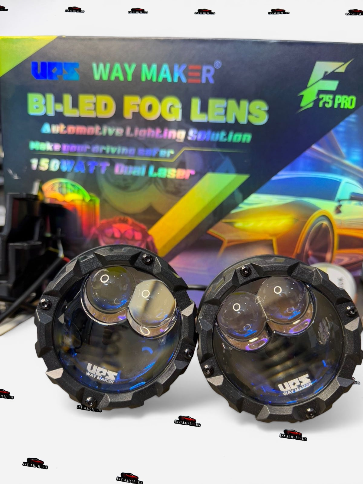 UPS Way Maker F75 Pro 3-Inch Bi-LED Tri color Projector Fog Lamp – Universal Aftermarket Upgrade