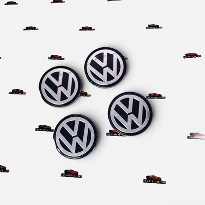VW Polo Cross Design Wheel Caps Set of 4 | OEM-Design Alloy Wheel Center Caps