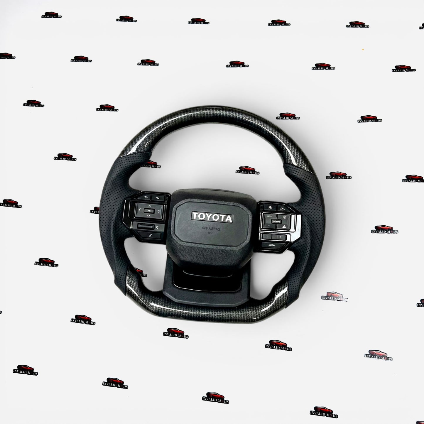 Toyota Land Cruiser Prado LC250 Carbon Fiber Steering Wheel | Premium Interior Upgrade
