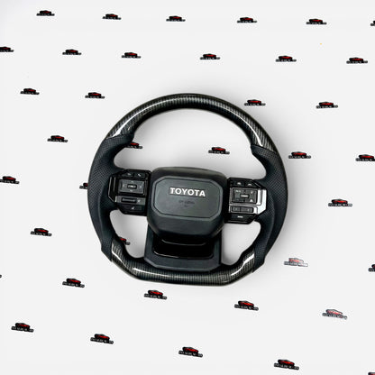 Toyota Land Cruiser Prado LC250 Carbon Fiber Steering Wheel | Premium Interior Upgrade
