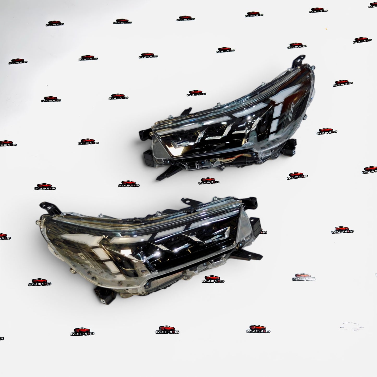 Toyota Hilux Projector Headlights with DRLs | GR-Sports Inspired Headlamps
