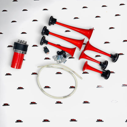 6-Pipe Musical Air Horn Kit God Father 12V