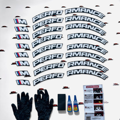 Car Tyre Stickers (Set of 8 for 4 Tyres)