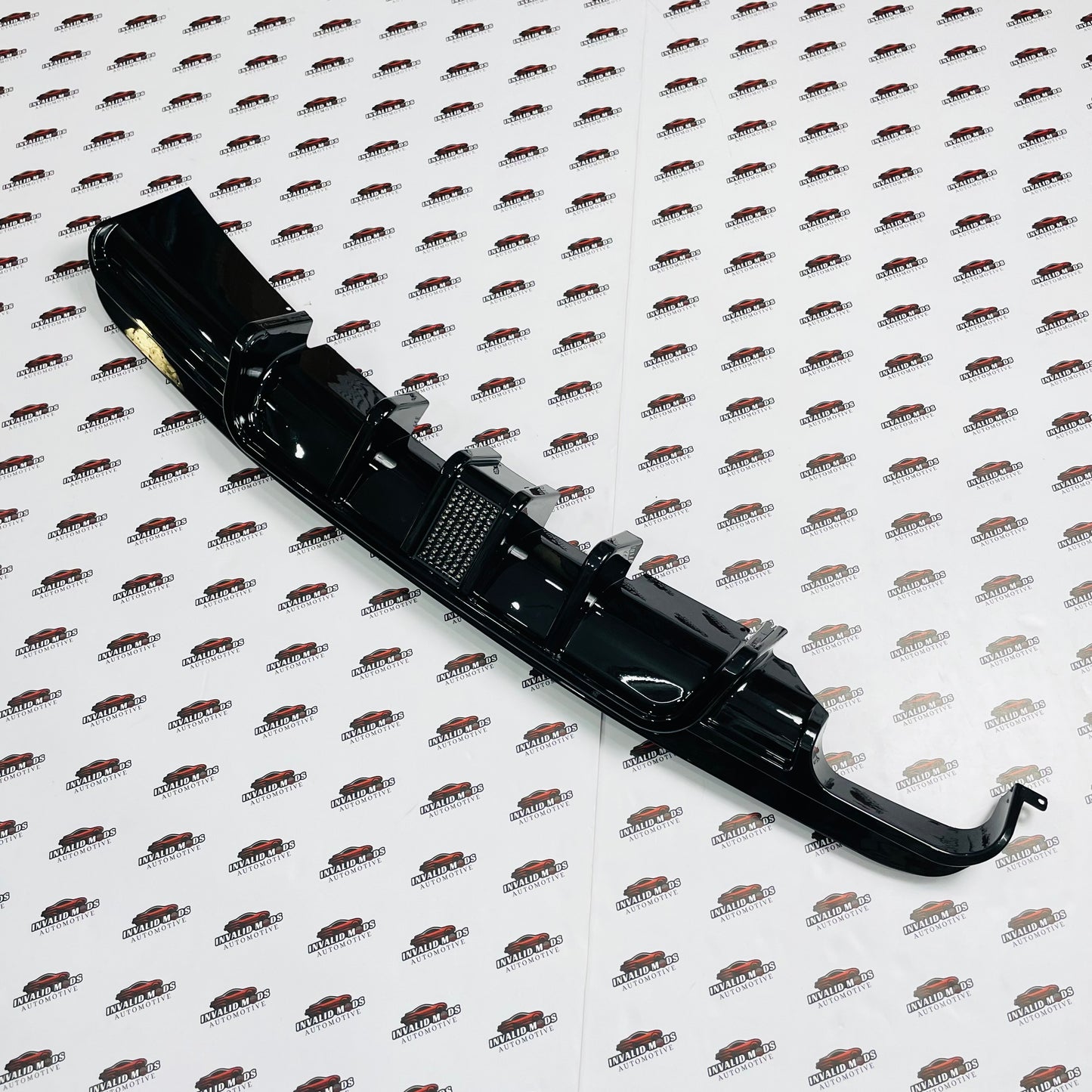 BMW E46 Rear Diffuser with F1-Style LED Light | Sporty ABS Bumper Upgrade