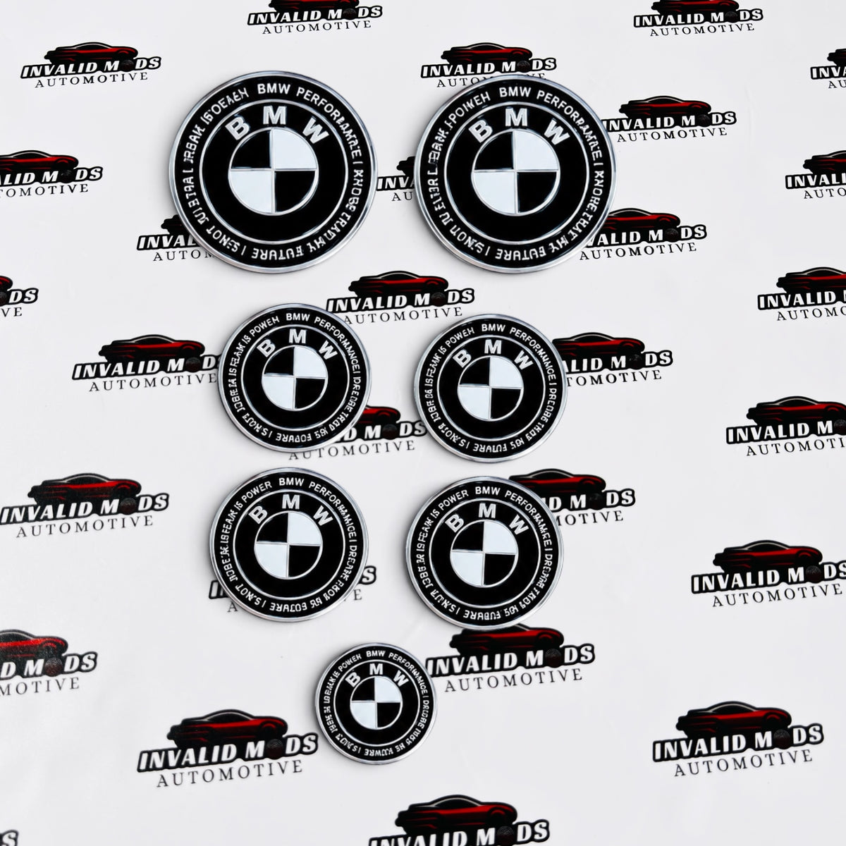 BMW 50th Anniversary Emblems | Set of 7 Replacement Logos
