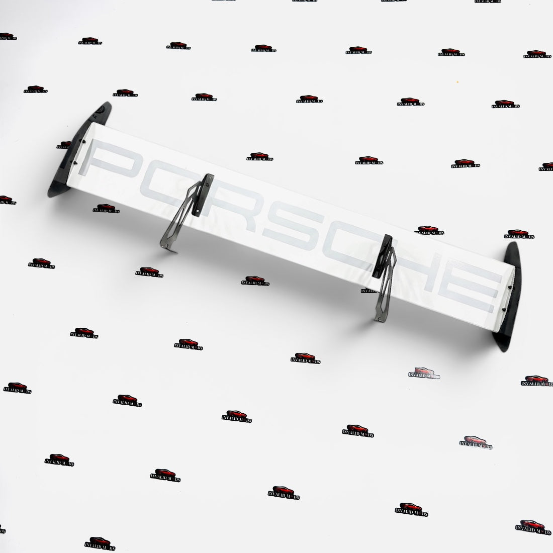 Porsche Style Spoiler Shelf White Sports Wing | Porsche Design Shelf