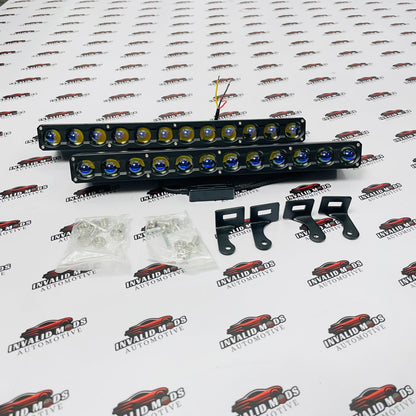 Dual Color LED Work Light Bar (White & Yellow) | High Power Auxiliary Lights for Cars