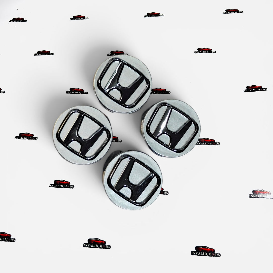 Honda Wheel Center Caps Set of 4 | Outer Diameter 58mm | Premium OEM-Style Replacement