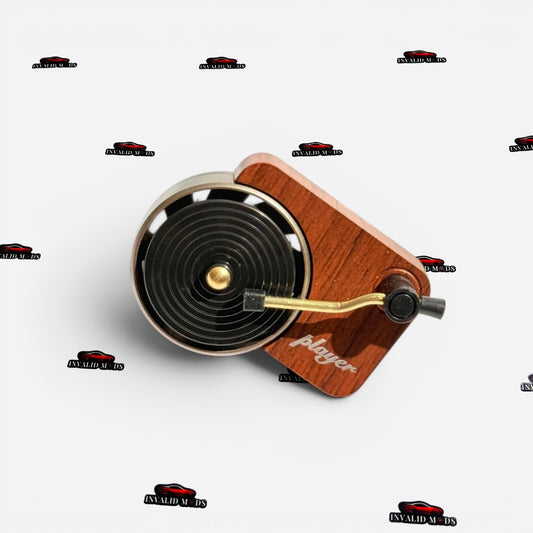 Record Player AC Vent Car Air Freshener | Vintage Style Perfume Diffuser