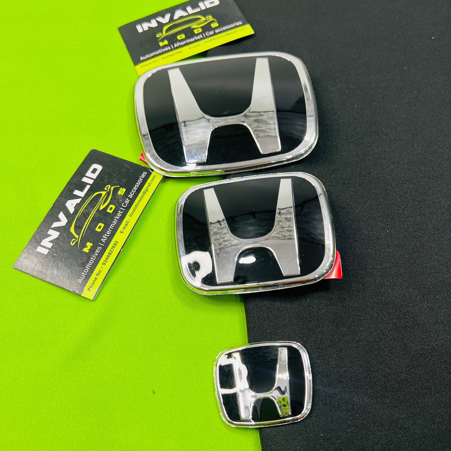 Honda JDM Type-R Red Emblem (Set of 3) | Honda H Replacement Logos