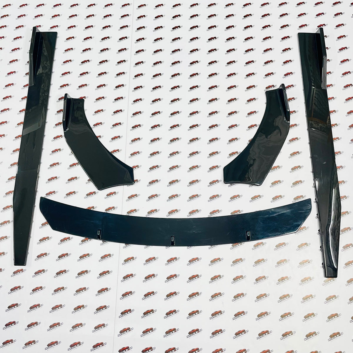 Universal 5-Piece Front Splitter Kit | Imported Aerodynamic Body Styling Upgrade