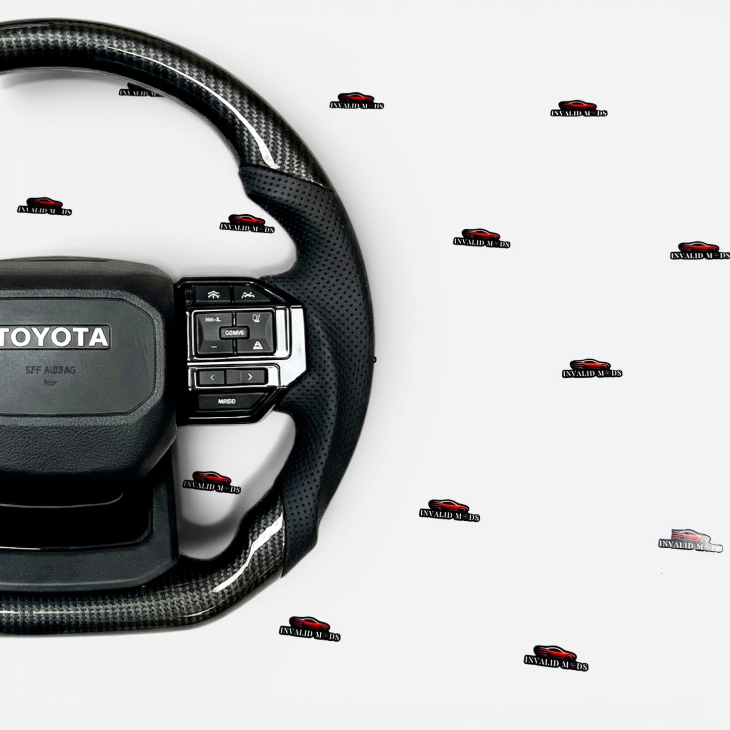 Toyota Land Cruiser Prado LC250 Carbon Fiber Steering Wheel | Premium Interior Upgrade
