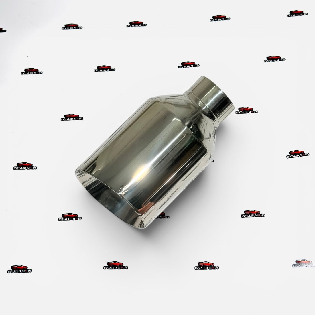 Monster Size Single Exhaust Tip | Universal Performance Exhaust Tip in Chrome & Glossy Black Finish