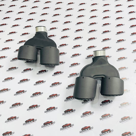 VTEN Premium Dual Exhaust Tips (Pair) for BMW 5 Series G60 & G68 | Imported Stainless Steel Exhaust Upgrade