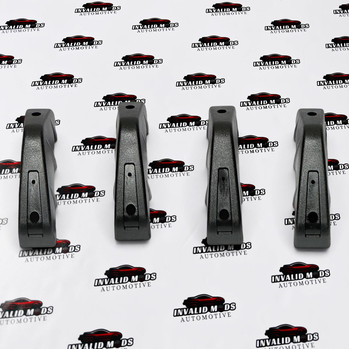 Universal 4 Pc Rear Diffuser | Gloss Black | PVC