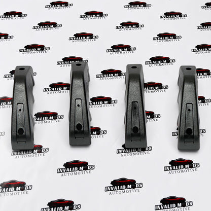 Universal 4 Pc Rear Diffuser | Gloss Black | PVC
